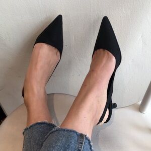 MABEL Black Women's Slingback Heels